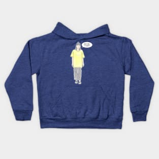 What Minimal introvert girls say Kids Hoodie